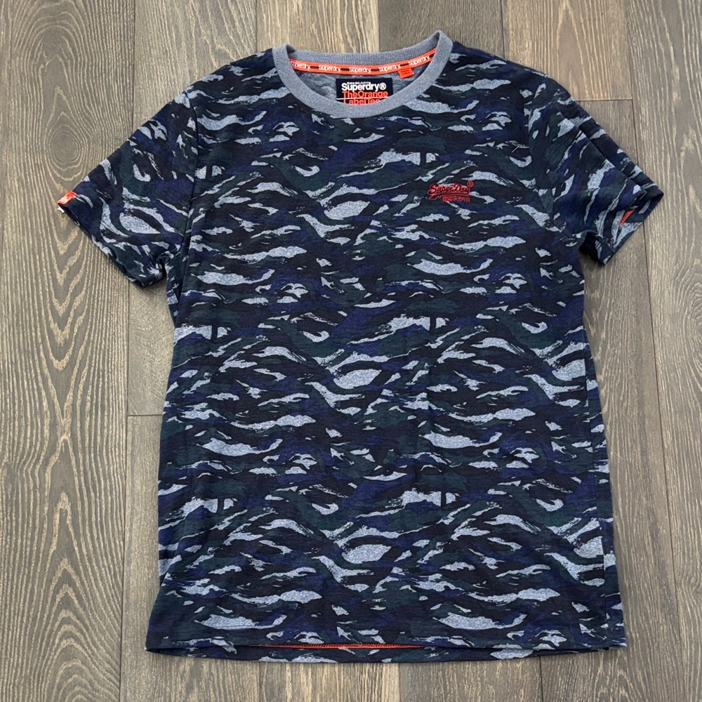 Superdry Men's Navy Camouflage Tee m17